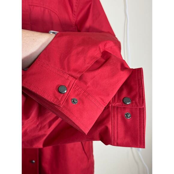 HUNTER Women's Red Adela Classic Waterproof Rain Jacket Plus Size XXL - Picture 7 of 14